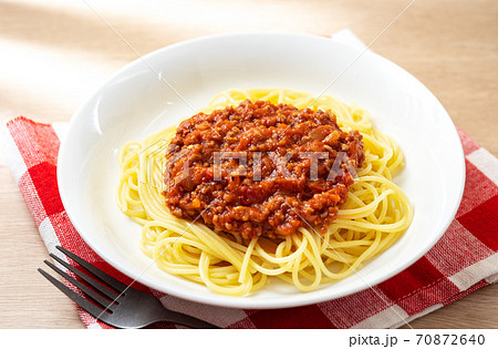 ミートソースパスタ 70872640
