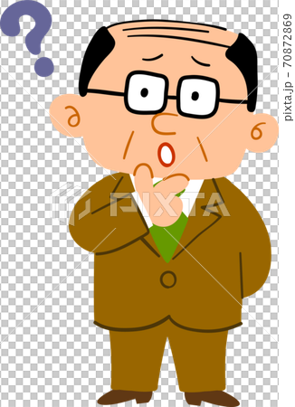 眼鏡的中年男人穿著西服使我納悶_全身 70872869