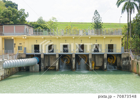 烏山頭水力発電所　烏山頭ダム 台湾・台南 70873548