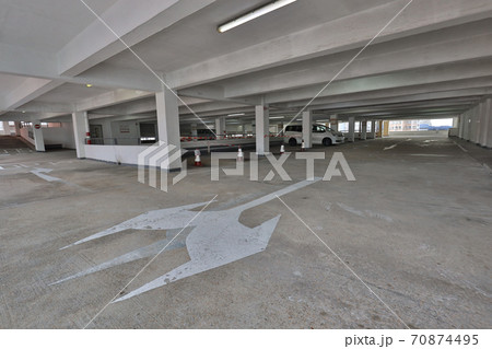 Modern cars parked inside, Yau ma tei Car Park Building 25 Oct 2020 70874495