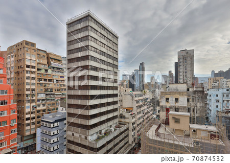 the cityscape of apartment at Yau Ma Tei 25 Oct 2020 70874532