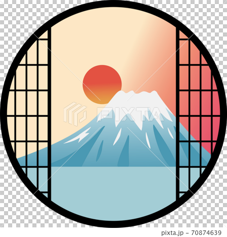 從窗口看到的富士日出 70874639