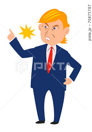 大統領リーダー政治家アメリカ人のベクターキャラクターアイコンのイラスト素材