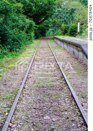 旧国鉄倉吉線廃線跡：泰久寺駅跡 70876404