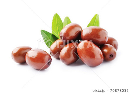 Dates fruits isolated on white backgrounds. Dates fruits isolated on white backgrounds. 70878055