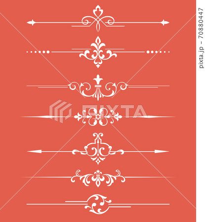 Vintage set. Floral elements for design monograms,  70880447