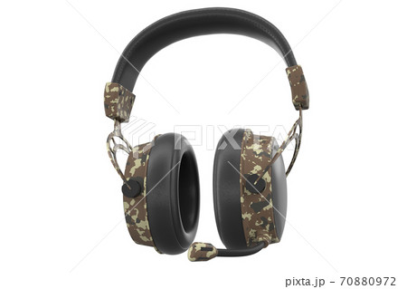 3D rendering of gaming headphones with microphone for cloud gaming and streaming 70880972