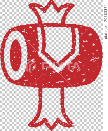 打ち出の小槌のイラスト スタンプver のイラスト素材 7074