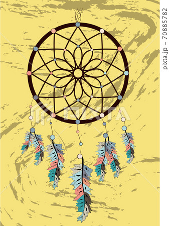 Native American Indian Dream Catcher のイラスト素材 7057