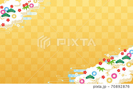 背景素材-お正月イメージ1テク 70892876