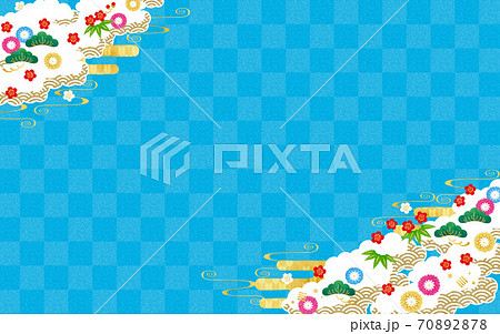背景素材-お正月イメージ2テク 70892878