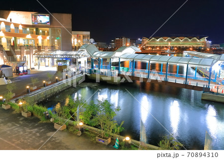 【福岡県】ベイサイドプレイス博多の夜景 【福岡県】ベイサイドプレイス博多の夜景 70894310