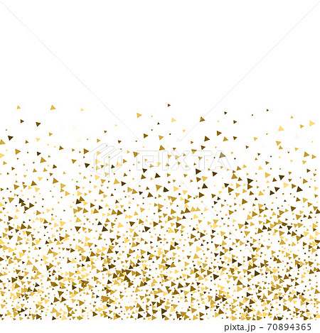 Gold triangles luxury sparkling confetti. Scattere Gold triangles luxury sparkling confetti. Scattere 70894365