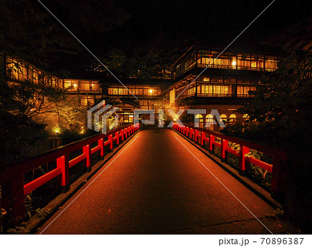 【群馬県】四万温泉の夜景 70896387