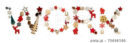 Colorful Christmas Decoration Letter Building Word Work Colorful Christmas Decoration Letter Building Word Work 70896586