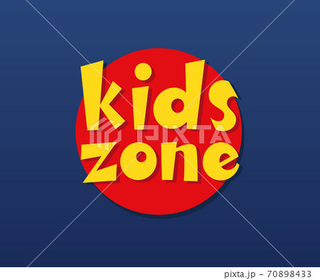 Kids Zone vector inscription Kids Zone vector inscription 70898433