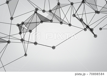abstract low poly lines mesh white. Background Technology connecting dots and line. abstract low poly lines mesh white. Background Technology connecting dots and line. 70898584