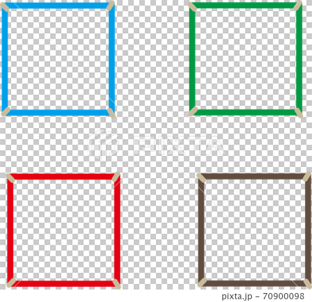 Square frame set illustration Square frame set illustration 70900098