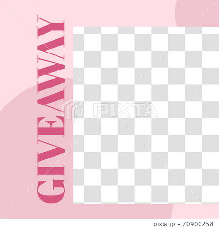 Pink floral post. Cute abstract give away social media post Pink floral post. Cute abstract give away social media post 70900258