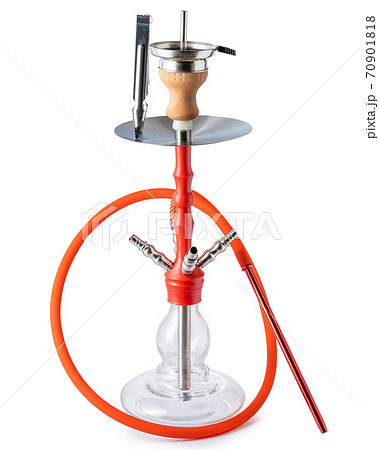 Isolated hookah or water pipe with hose Isolated hookah or water pipe with hose 70901818