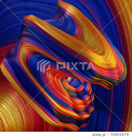 Computer generated colorful wavy surface 3d render Computer generated colorful wavy surface 3d render 70902079