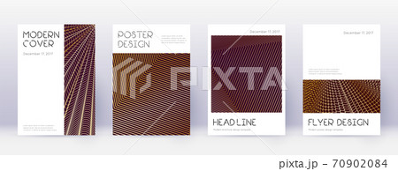 Minimal brochure design template set. Gold abstrac Minimal brochure design template set. Gold abstrac 70902084