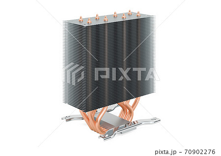 Heatsink from CPU fan, 3D rendering 70902276
