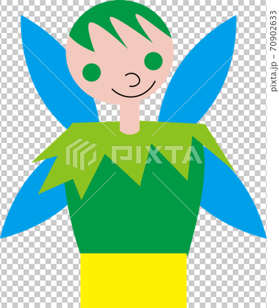 男の子の妖精のイラストのイラスト素材