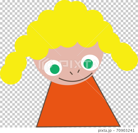 Funny girl with dreadlocks 70903241