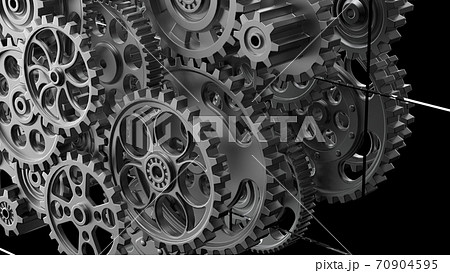 歯車ギヤの3dイラストのイラスト素材