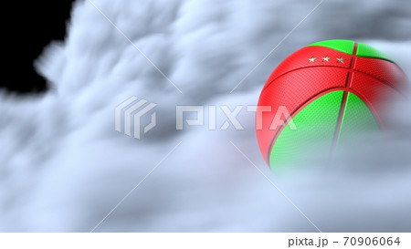 バスケットボールの3Dイラスト バスケットボールの3Dイラスト 70906064