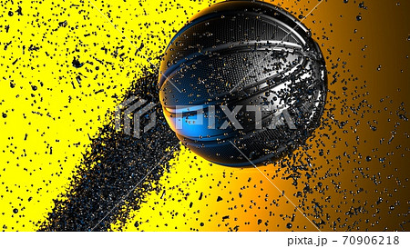 バスケットボールの3Dイラスト バスケットボールの3Dイラスト 70906218