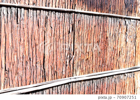 杉皮の塀 70907251