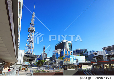久屋大通パーク、テレビ塔の見える風景〈愛知県名古屋市〉 70907354