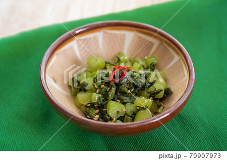 野沢菜の油炒め 野沢菜の油炒め 70907973