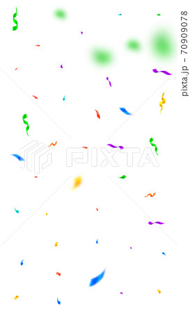 Streamers and confetti. Colorful streamers tinsel  70909078