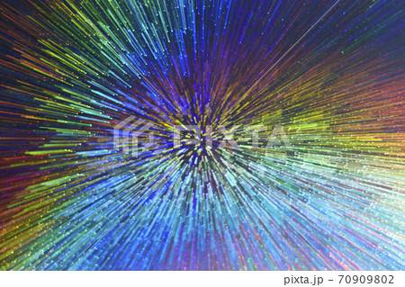 集中線　放射　キラキラ　爆発　エネルギー 70909802
