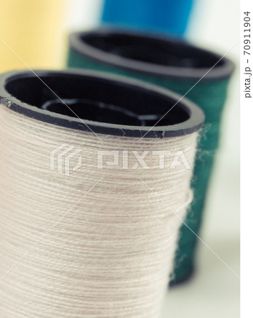 Spools of thread using for embroidery and sewing Spools of thread using for embroidery and sewing 70911904