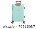 Suitcase baggage, front view 70916037