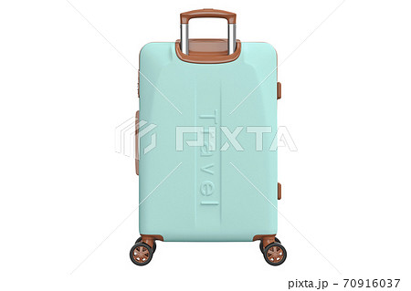 Suitcase baggage, front view 70916037