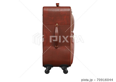 Baggage with long handle brown, side view 70916044