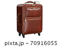 Suitcase travel large leather brown luggage 70916055