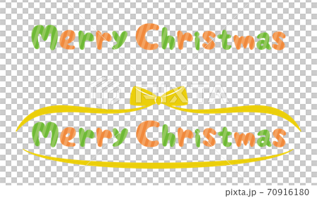 Cute Merry Christmas logo / lettering / typography 70916180
