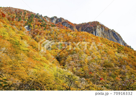 盤司岩の紅葉 二口峡谷の紅葉 盤司岩の紅葉 二口峡谷の紅葉 70916332