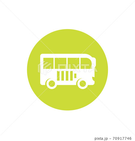 electric bus vector icon on white 70917746