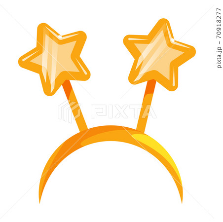 Christmas headband with star isolated on white Christmas headband with star isolated on white 70918277