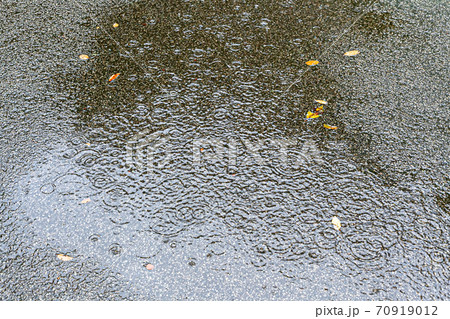 アスファルトの水たまり アスファルトの水たまり 70919012
