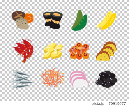 おせち　正月　食材 70919077