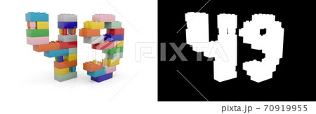 Number forty-nine (number 49) from building bricks Number forty-nine (number 49) from building bricks 70919955