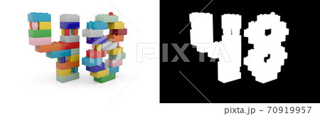Number forty-eight (number 48) from building bricks Number forty-eight (number 48) from building bricks 70919957
